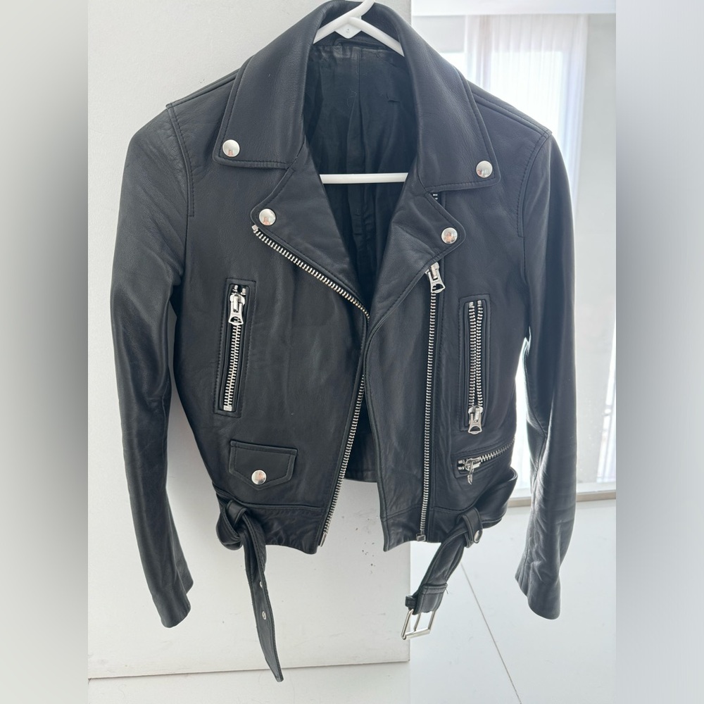 Acne Studios Leather Biker Jacket
